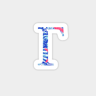 Gamma Tropical Letter Sticker